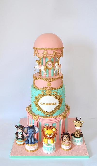 Pastel carousel cake - Cake by Delice