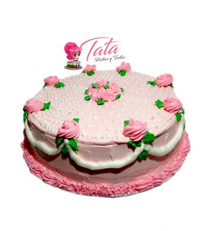 Torta Rosas - Cake by Tata Postres y Tortas