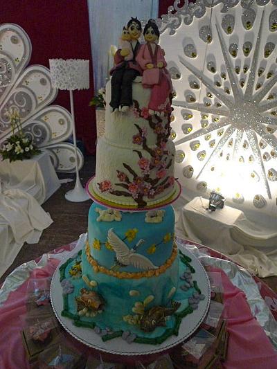 Japanese Inspired Wedding - Cake by Pia Angela Dalisay Tecson