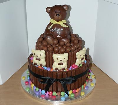 Chocolate teddy Cake  - Cake by Krazy Kupcakes 