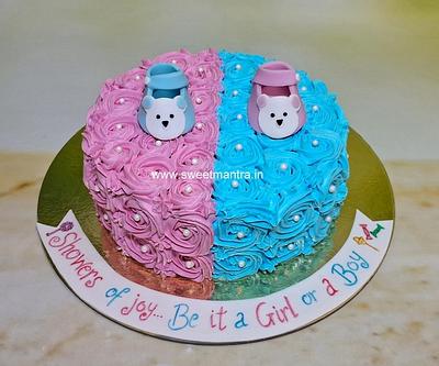 Small cake for baby shower - Cake by Sweet Mantra Homemade Customized Cakes Pune