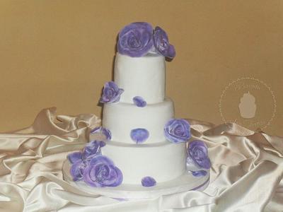 Torta de Bodas Violeta - Cake by Buenas Son Tortas