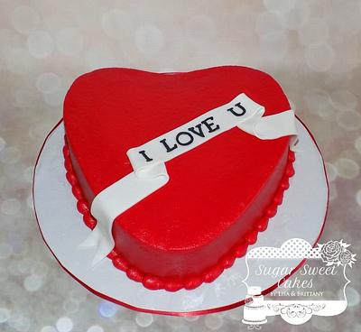 Vday Heart - Cake by Sugar Sweet Cakes