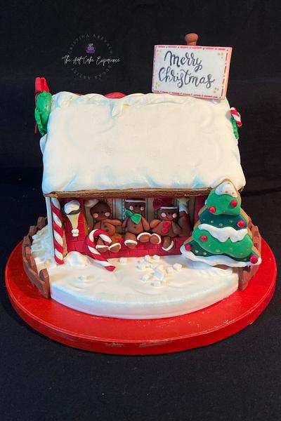 DIY Gingerbread House Cake Collaboration - Cake by Cristina Arévalo- The Art Cake Experience