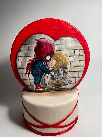 Spider Love Cake  - Cake by Denise 