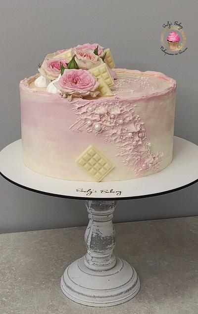 Pastel Rose tenderness - Cake by Emily's Bakery