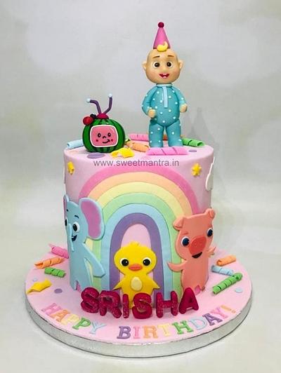 Cocomelon cake for girl's birthday - Cake by Sweet Mantra Homemade Customized Cakes Pune