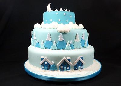 Simple winter cake - Cake by Extra Mile Icing