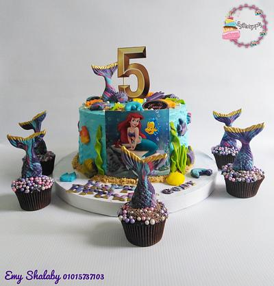 Mermaid Cake  - Cake by EmyShalaby