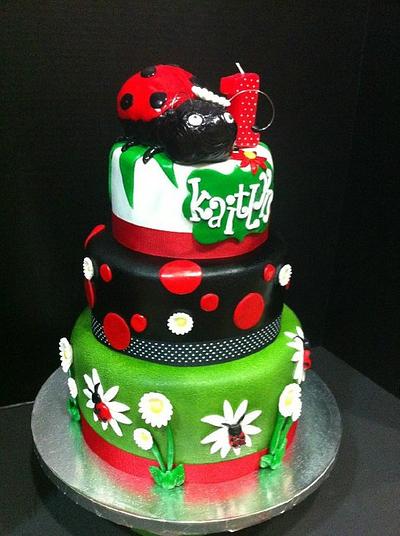 Lady Bug Birthday Cake - Cake by Teresa Markarian