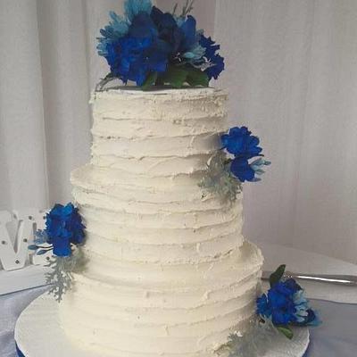 Rustic Wedding Cake - Cake by Kingfisher Cakes and Crafts