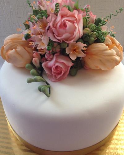Spring Flower Cake - Cake by Daphne Lopez