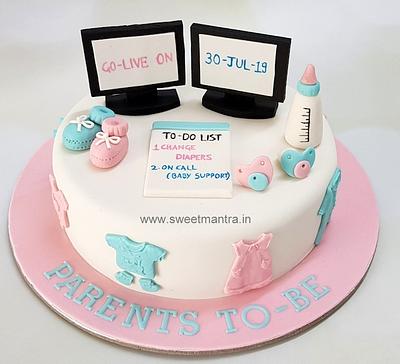 Cake for Parents to be - Cake by Sweet Mantra Homemade Customized Cakes Pune