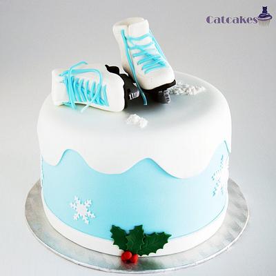 Ice skate cake - Cake by Catcakes