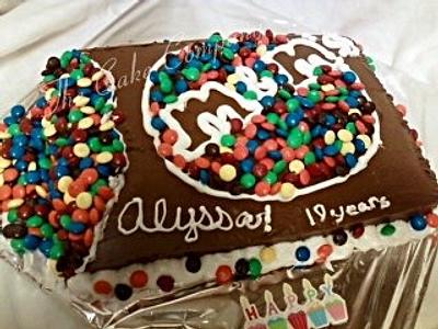 M& M s cake - Cake by Lori Arpey