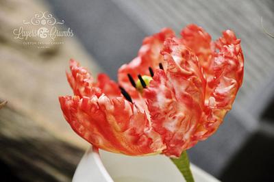 Parrot Tulips - Cake by LayersandCrumbs