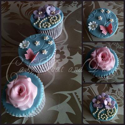 shabby chic cupcakes - Cake by yvonne