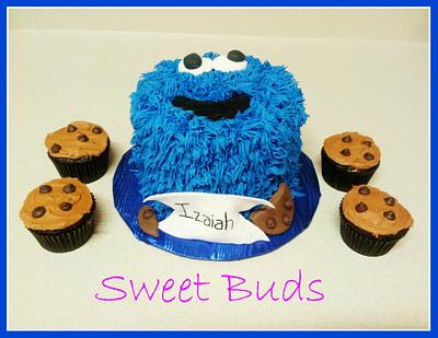 Cookie Monster - Cake by Angelica