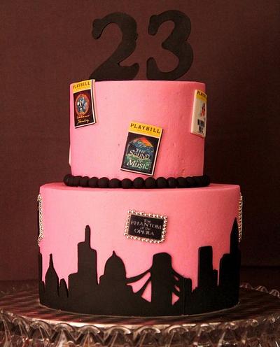 Melissa's 23rd - Cake by SweetdesignsbyJesica