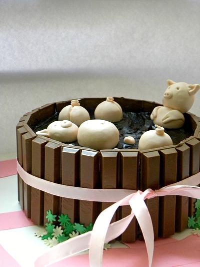 Muddy Pig Pool Cake - Cake by Riya Malik