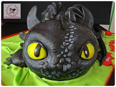 Toothless cake - Cake by ChocoBolos