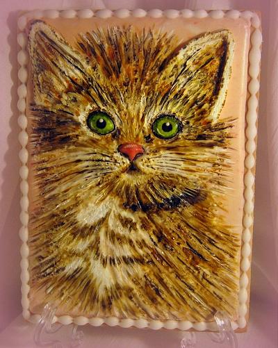 The bas-relief of"kitten" - Cake by Sweet pear	