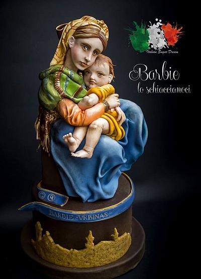 Madonna della Seggiola (Madonna of the chair) - Raffaello Sanzio - Italian Sugar Dream Collaboration - Cake by Barbie lo schiaccianoci (Barbara Regini)