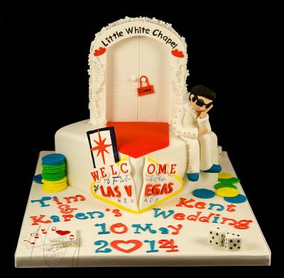 (Not!) Vegas Wedding Cake - Cake by Sweet Harmony Cakes