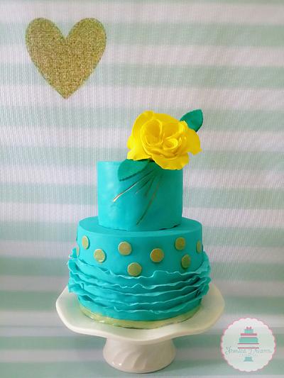 TEAL - Cake by Frosted Dreams 