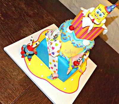 Sponge Bob and the Gang - Cake by Ann-Marie Youngblood