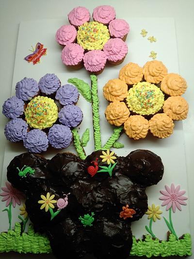 Colorful cupcake cake  - Cake by My Sweet World_Elena