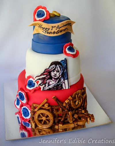 Les Miserables Cast Party Cake - Cake by Jennifer's Edible Creations