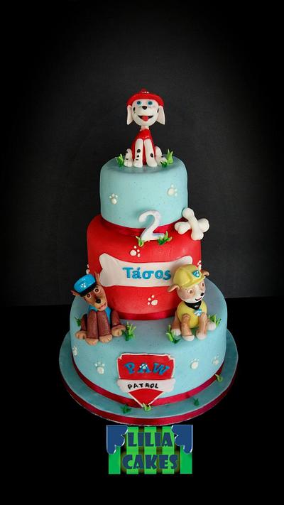 Here again Paw Patrol!!!  - Cake by LiliaCakes