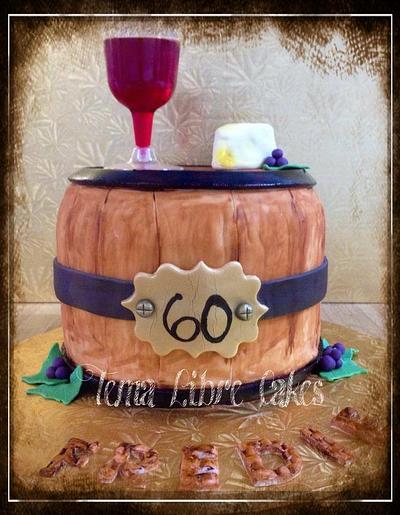 Wine Barrel - Cake by Tema Libre Cakes 