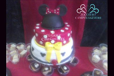 Red Minnie Mouse Cake - Cake by SUGARScakecupcakes