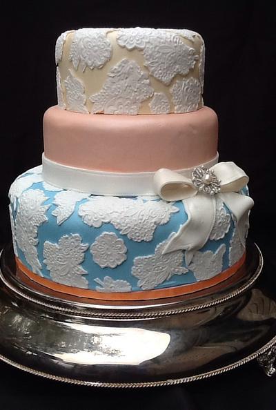 Colorful lace - Cake by John Flannery