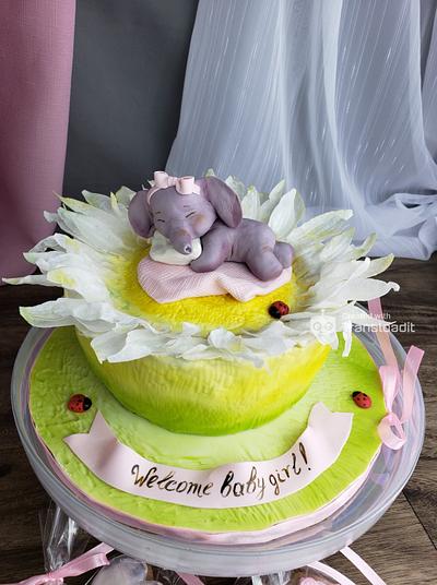 Welcome baby girl - Cake by Kalina