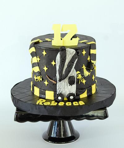 Hogwarts Hufflepuff - Cake by Anchored in Cake