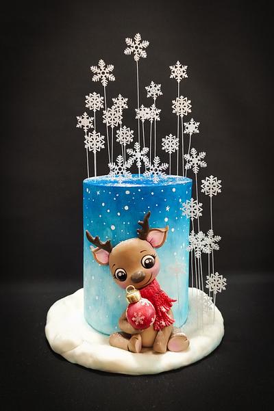 Baby Rudolph - Cake by Mischell