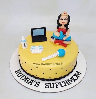 Supermom cake - Cake by Sweet Mantra Homemade Customized Cakes Pune