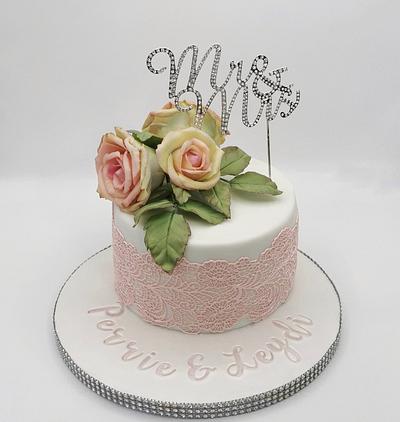 Wedding cake  - Cake by Mrs P's Cakes