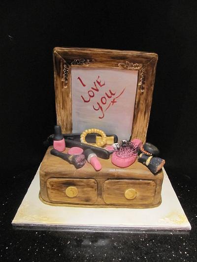 dressing table cake - Cake by d and k creative cakes