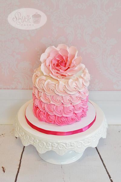 Classic Rosette Cake! - Cake by Leila Shook - Shook Up Cakes