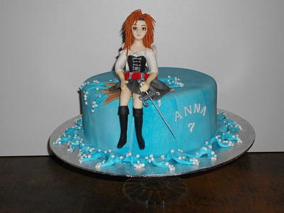 Zarina the Pirate Fairy and baby crocodile cakepops - Cake by Mandy