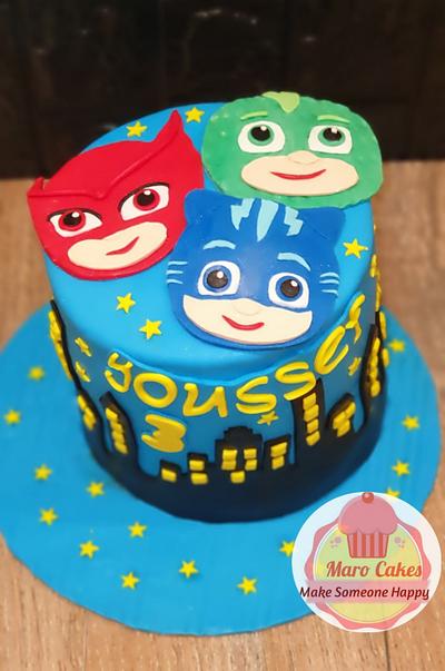 PJ masks cake - Cake by Maro Cakes