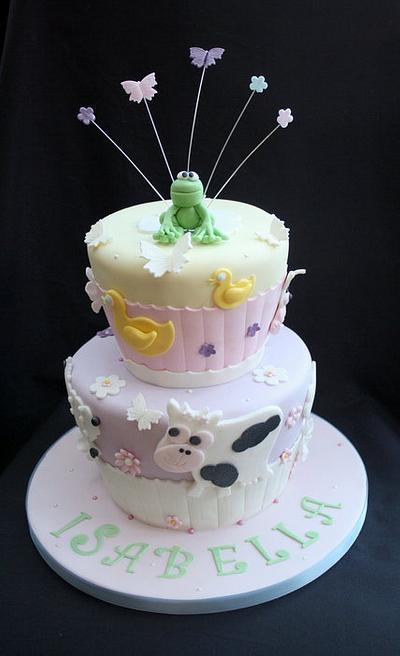 Baby Farm Animals Cake - Cake by Chocomoo