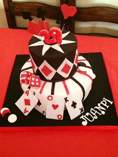Poker cake to my love😍 - Cake by HarinitasDulces