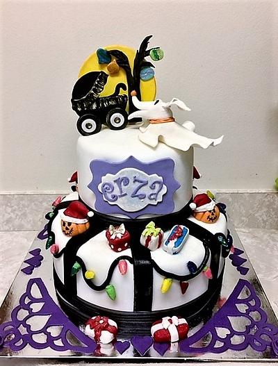 Nightmare before Christmas - Cake by Fun Fiesta Cakes  