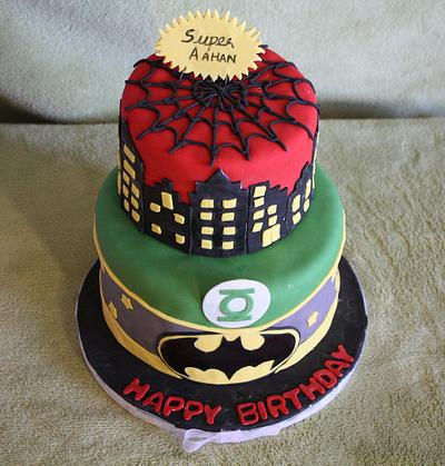 Super Heroes Cake - Cake by Chaitra Makam