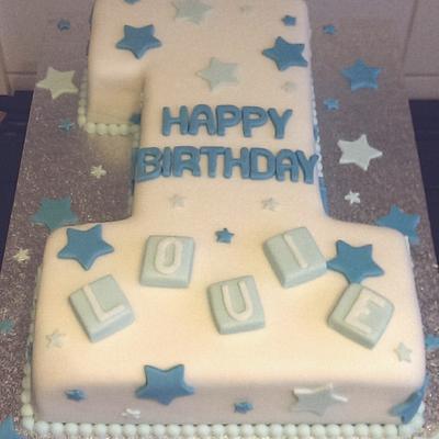 1st birthday cake - Cake by Tracycakescreations